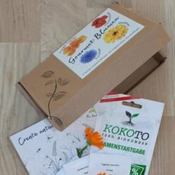 Blumensamen-Set Gourmet Blumen, Essbar, Bienenfreundlich, Dekorativ -Stihl Pflanzen Verkauf 0710403583 Blumensamen Set Gourmet Blumen 4essbare Sorten mit organ Duenger 3 60482