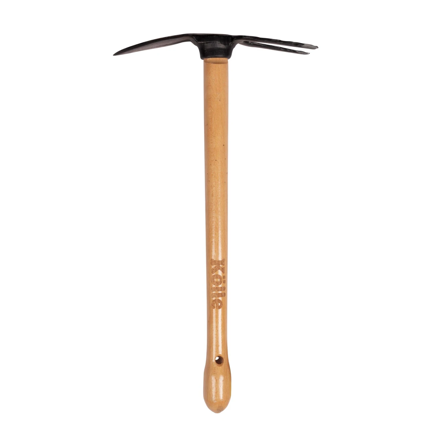 Kölle Gartenhacke, 2 Arbeitsseiten, Handgeschmiedet, Kohlenstoffstahl, Stiel 50 Cm, Buche 1 Kölle Gartenhacke, 2 Arbeitsseiten, Handgeschmiedet, Kohlenstoffstahl, Stiel 50 Cm, Buche